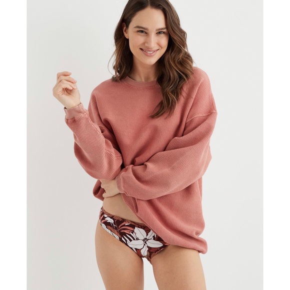 🆕 [Aerie] New Love Corded Oversized Sweatshirt - Picture 3 of 9